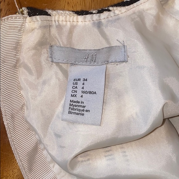 π€ H&M Black & Cream Work Dress - Picture 6 of 7